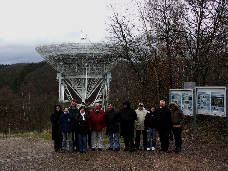 Das Radioteleskop bei Effelsberg